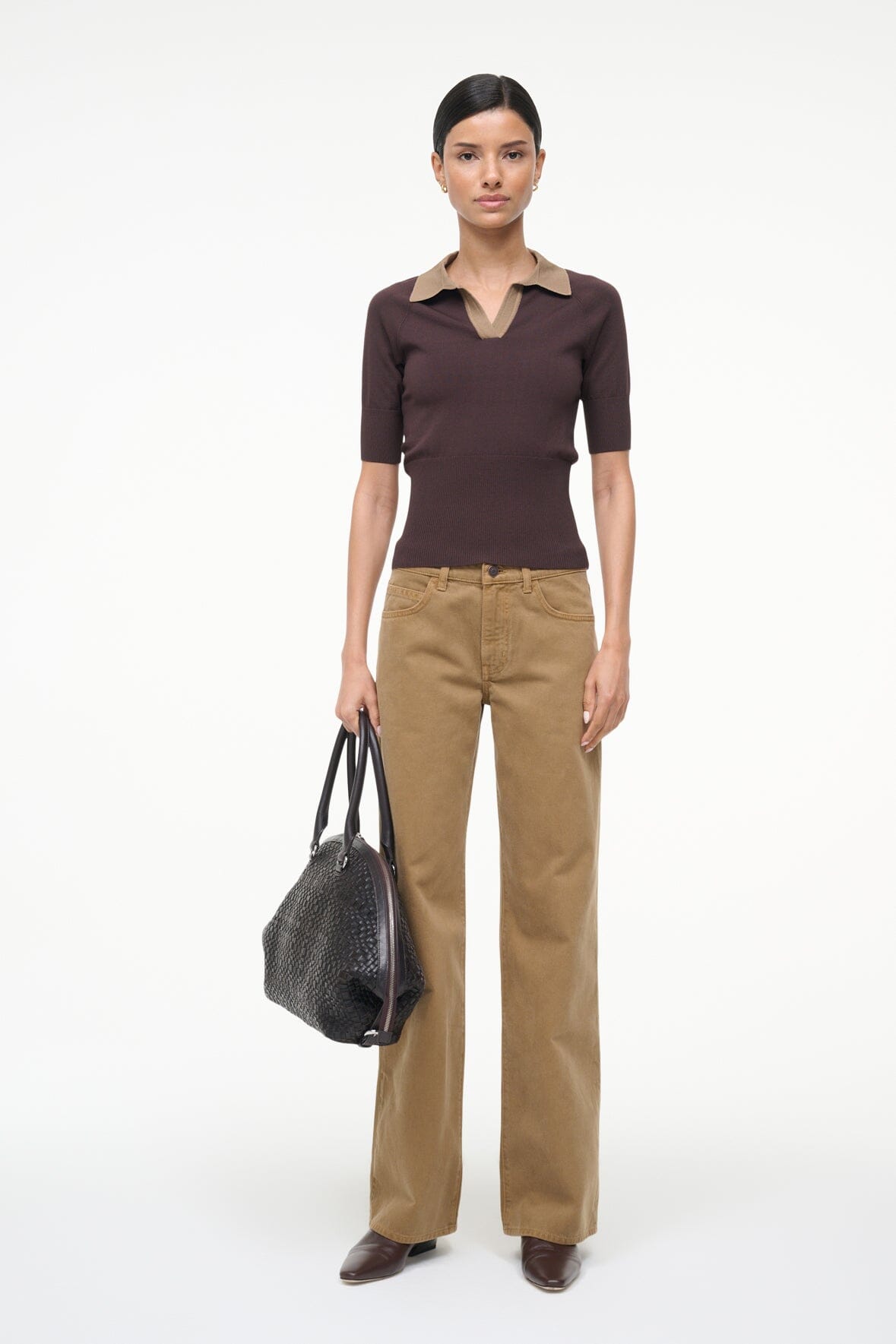 STAUD | Gene Top Earth Taupe