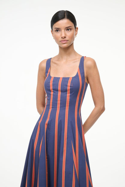 STAUD | Wells Dress Railroad Stripe
