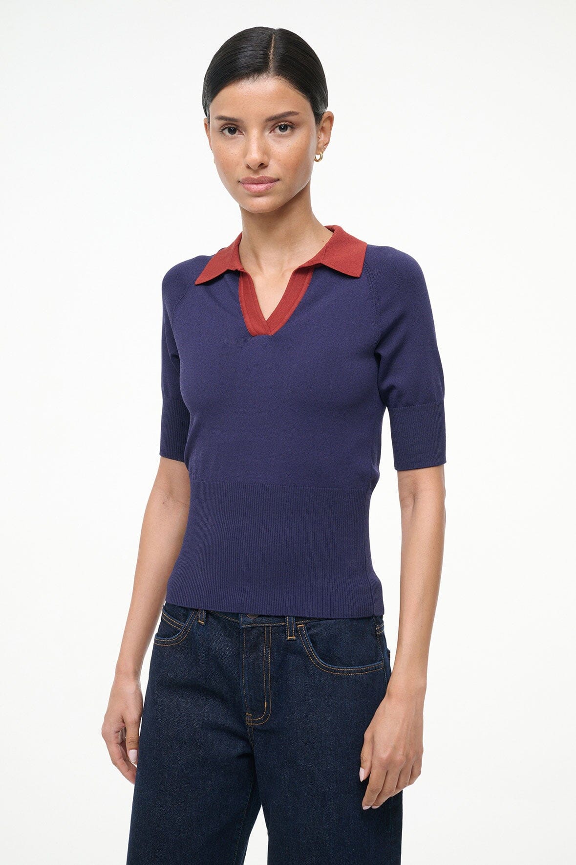 STAUD | Gene Top Navy Sangria