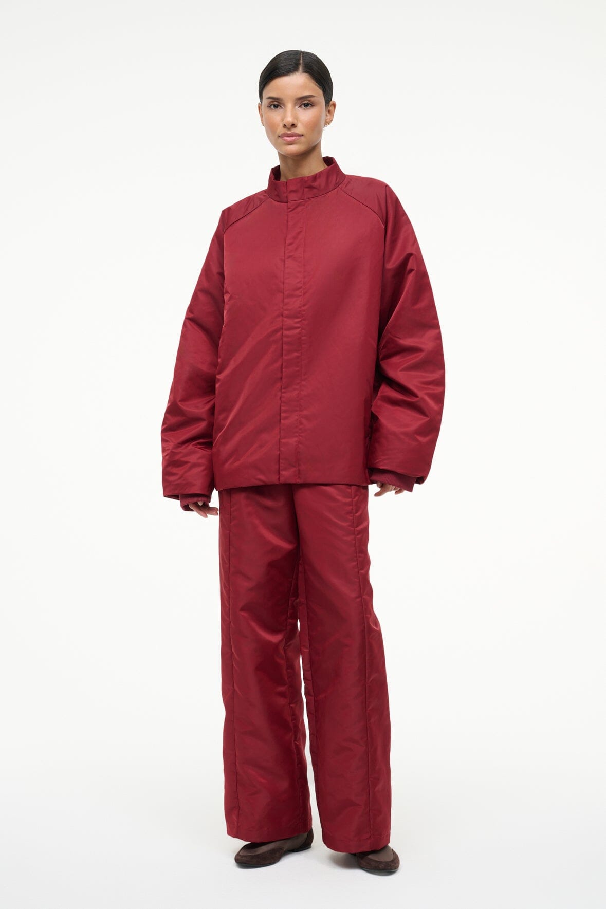 STAUD | Cal Jacket Deep Red