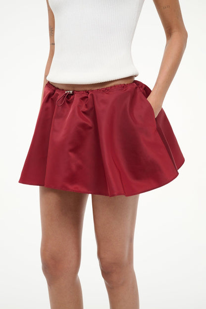 STAUD | Sosa Skirt Deep Red