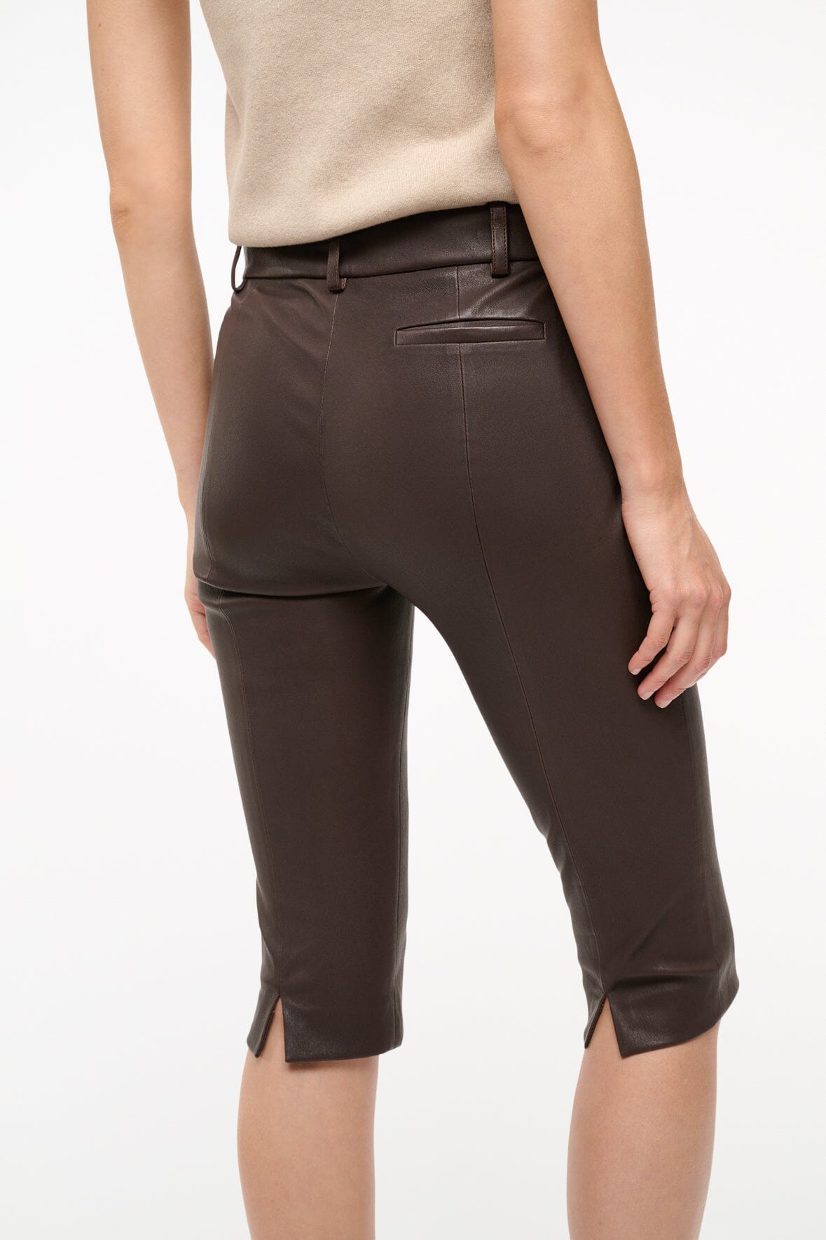 STAUD | Hanover Leather Capri Tiramisu