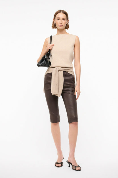 STAUD | Hanover Leather Capri Tiramisu
