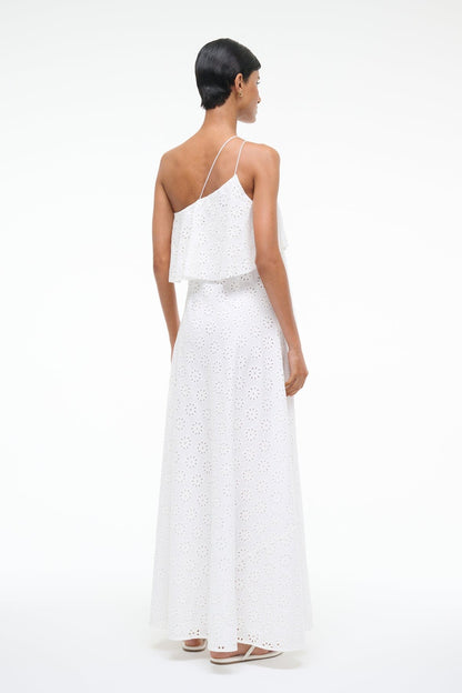 STAUD | Isa Dress White Eyelet