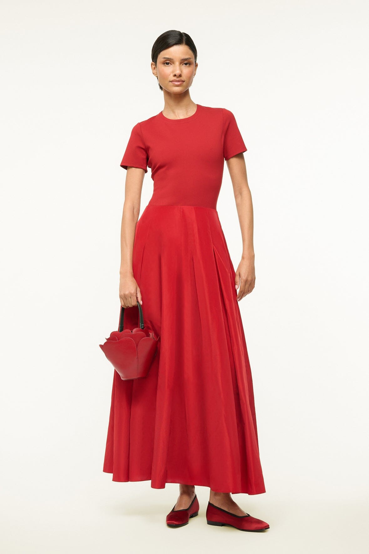 STAUD | Hopper Dress Rouge