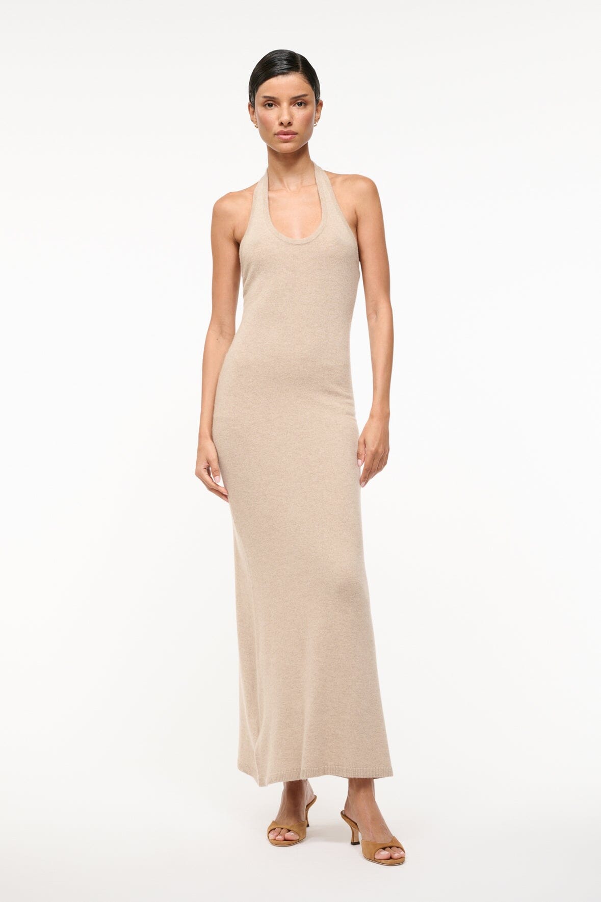 STAUD | Canela Cashmere Dress Stone