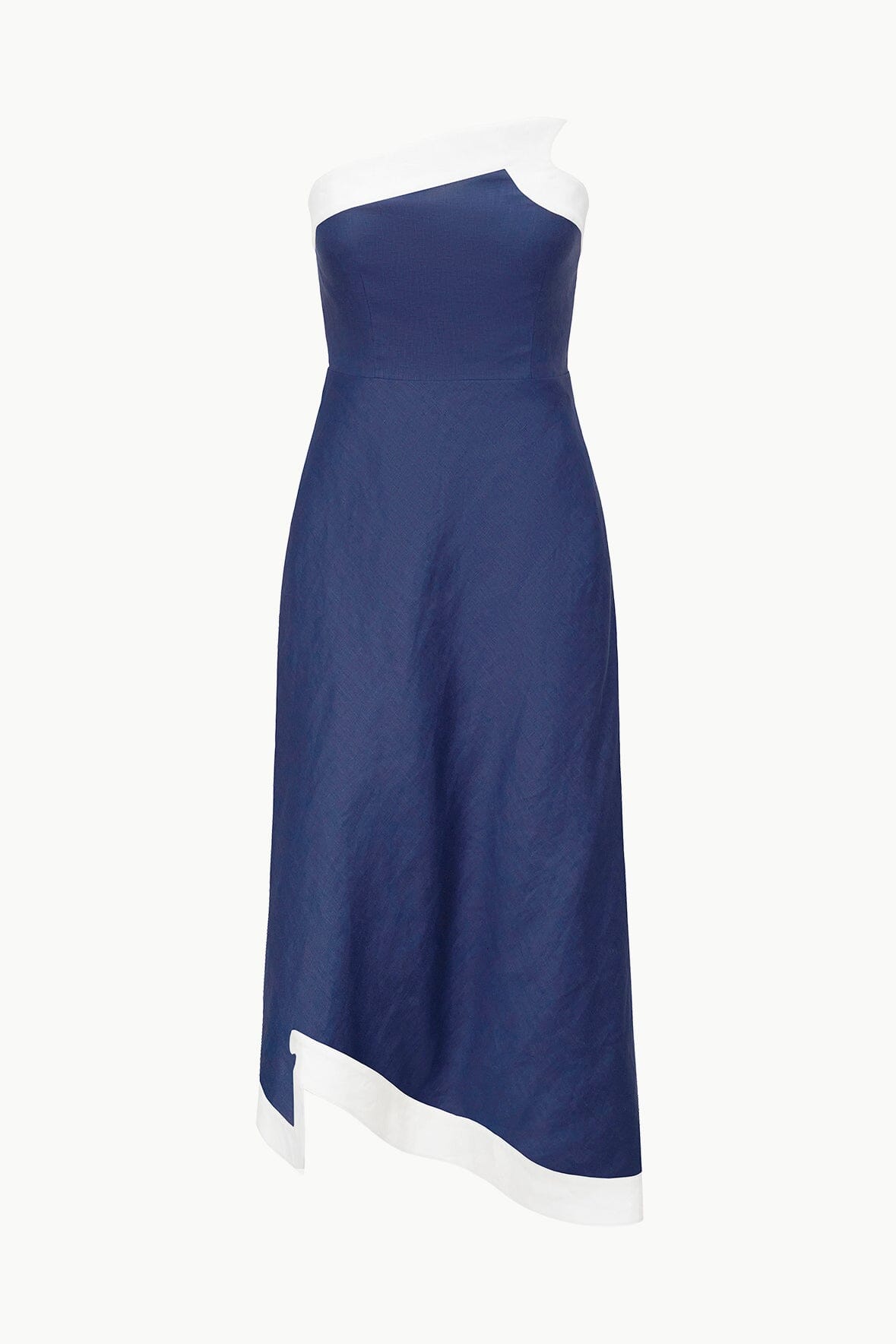 STAUD | Sirani Dress Navy White