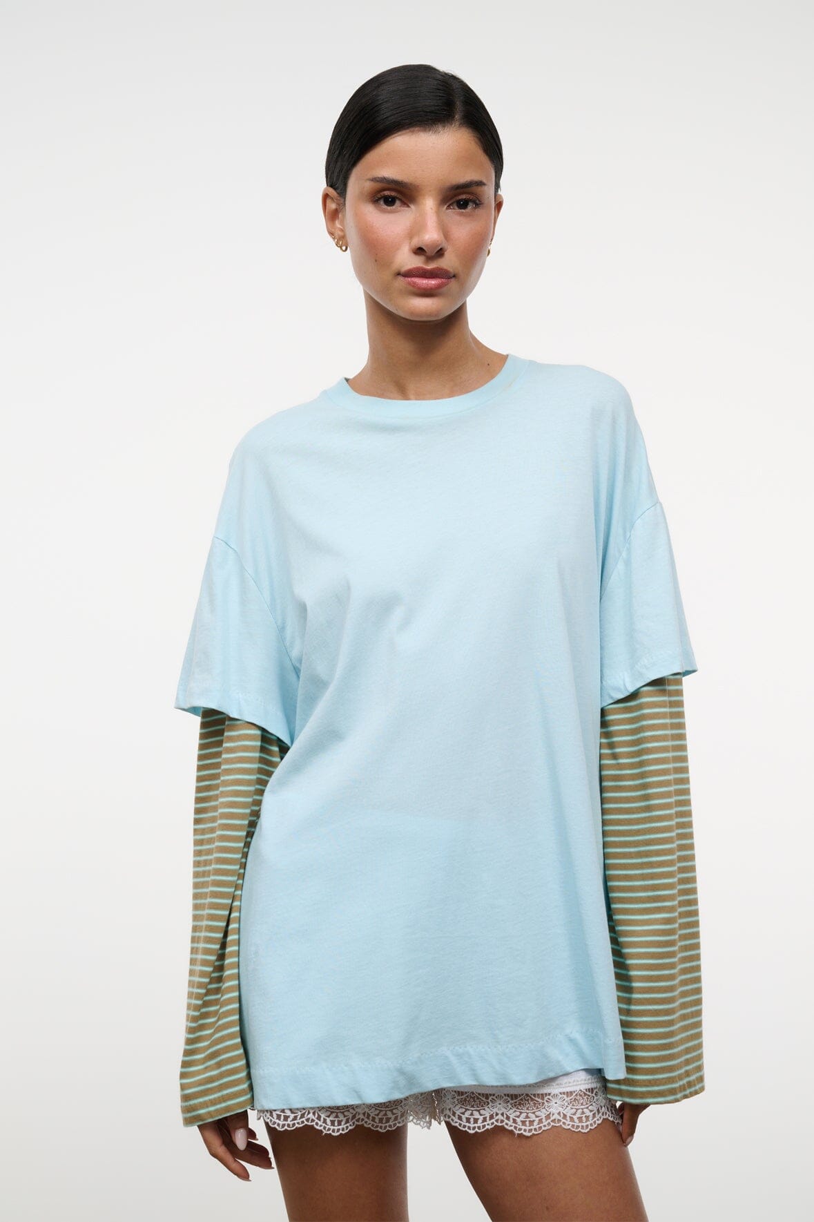 STAUD | William Tee Clarity Porto Stripe