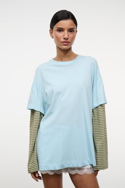 STAUD | William Tee Clarity Porto Stripe