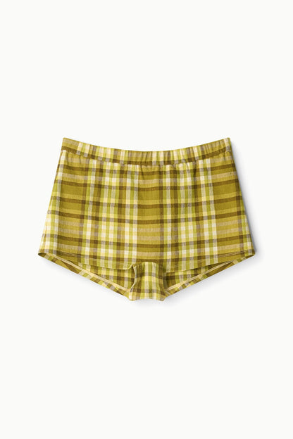 STAUD | Nilo Short Pepperoncini Plaid