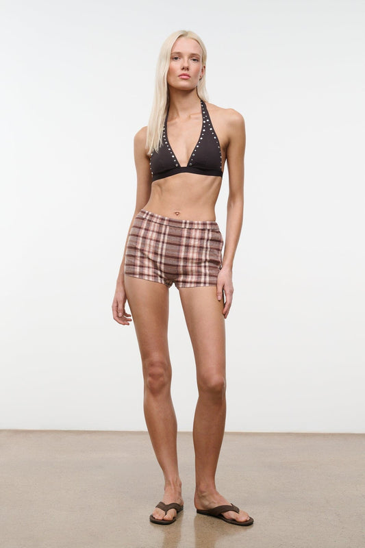 STAUD | Nilo Short Tuscany Plaid