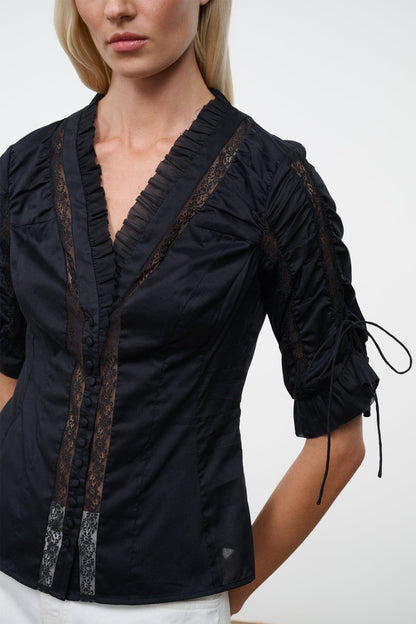 STAUD | Paolina Top Black