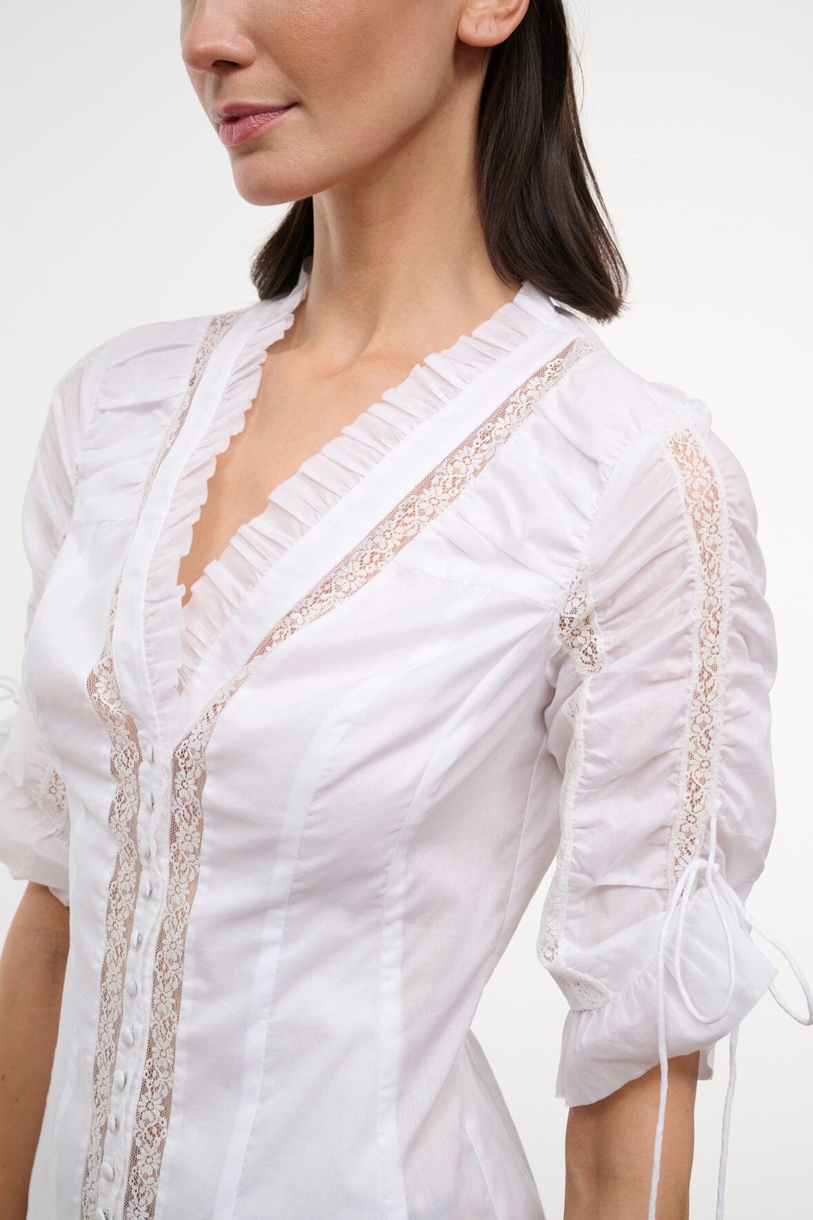 STAUD | Paolina Top Ivory