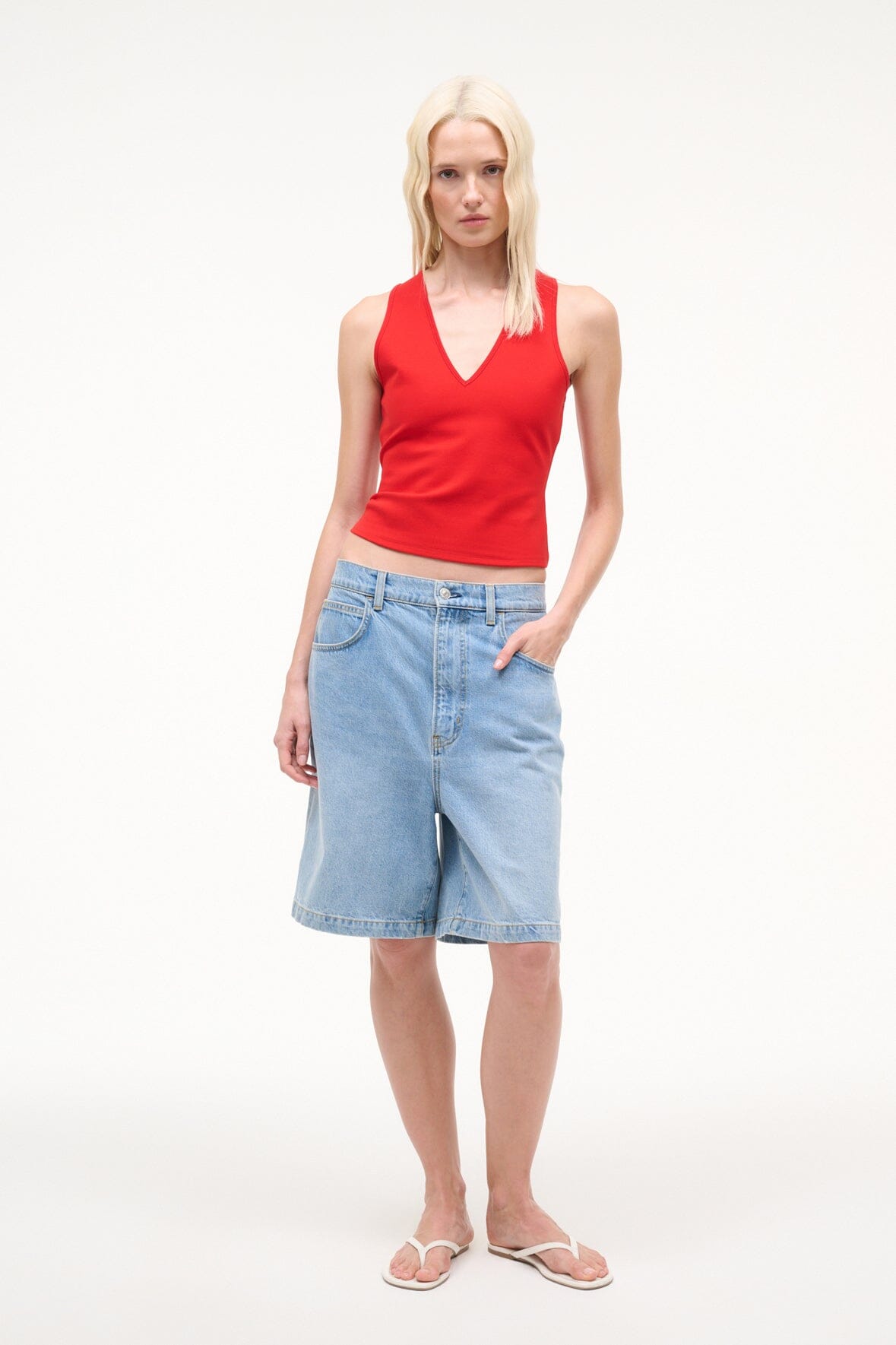 STAUD | Jesse Tank Cardinal