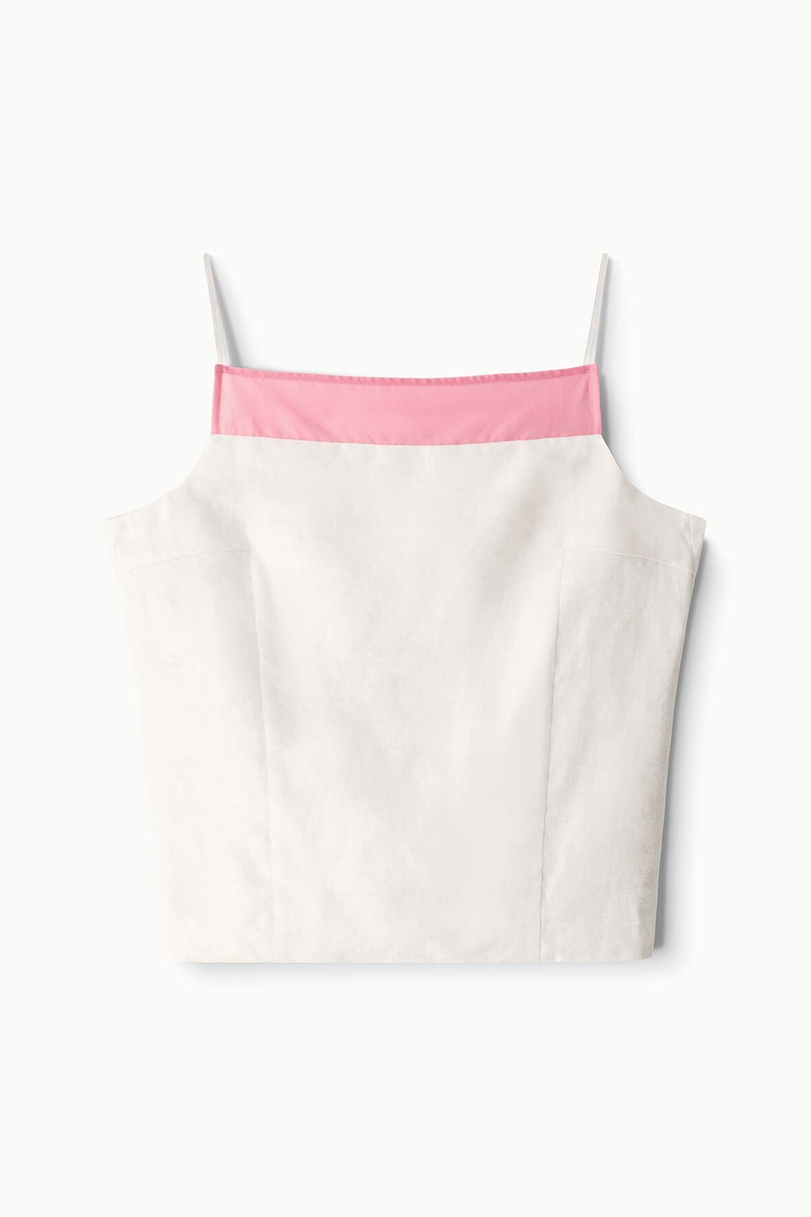 STAUD | Maisie Linen Top Blush Canyon