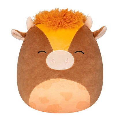 Squishmallows - Squishmallows 10" Quinick the Dark Brown Spotted Cow | Jazwares
