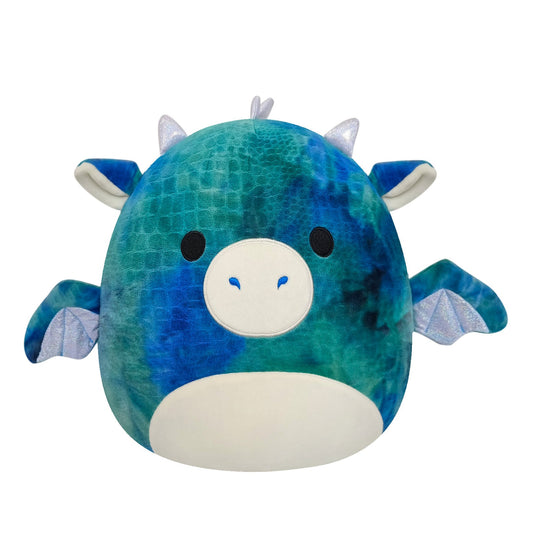 Squishmallows - Squishmallows 14" Dominic the Blue Textured Dragon | Jazwares