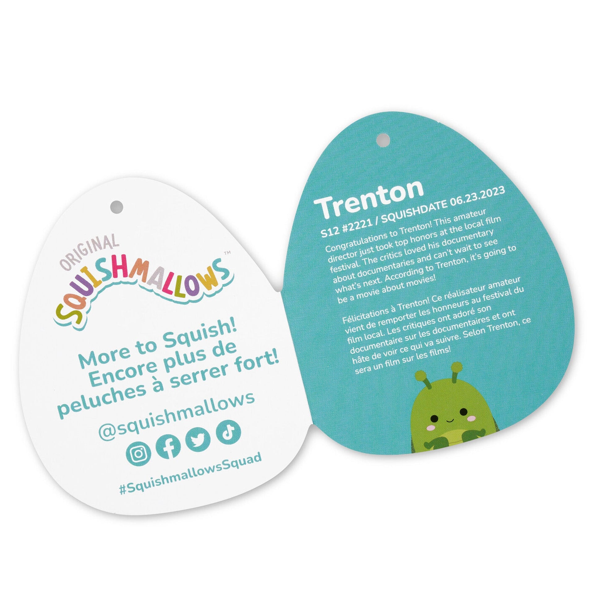 Squishmallows - Squishmallows 12" Trenton the Green Praying Mantis With Sparkle Wings | Jazwares