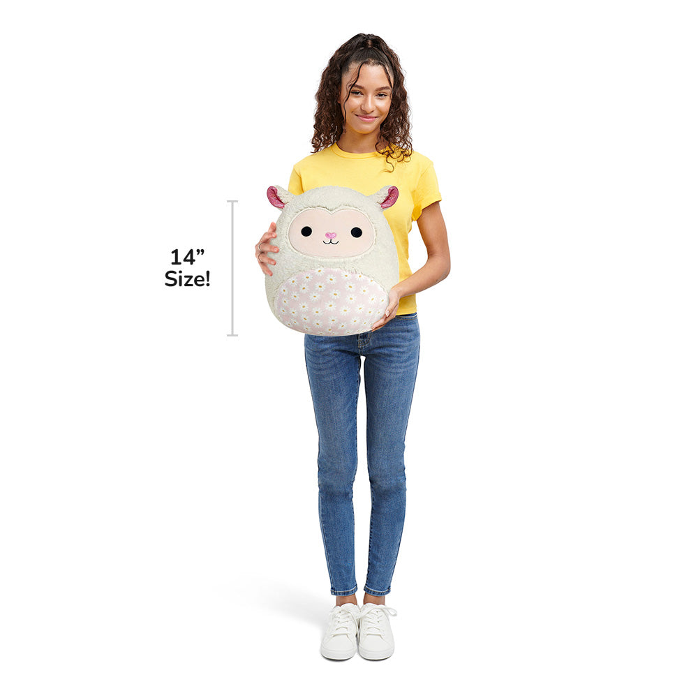 Squishmallows - Squishmallows 14" Sophie the Cream Lamb with Daisy Flower Belly | Jazwares