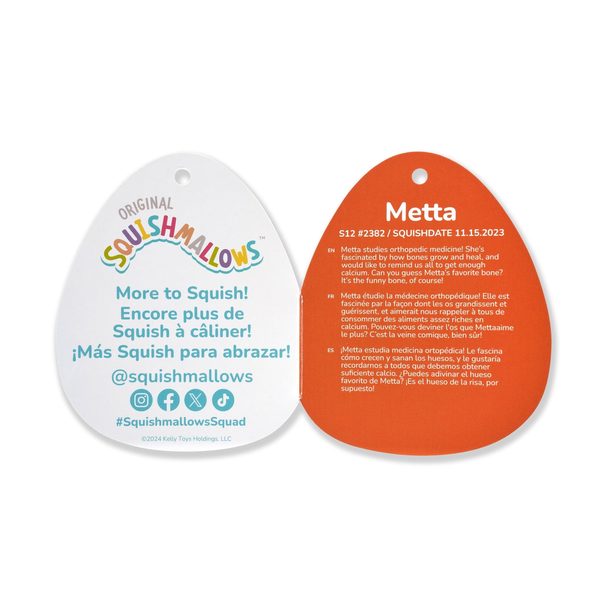 Squishmallows - Squishmallows 12" Metta the Navy Blue Cat With Celestial Spots | Jazwares