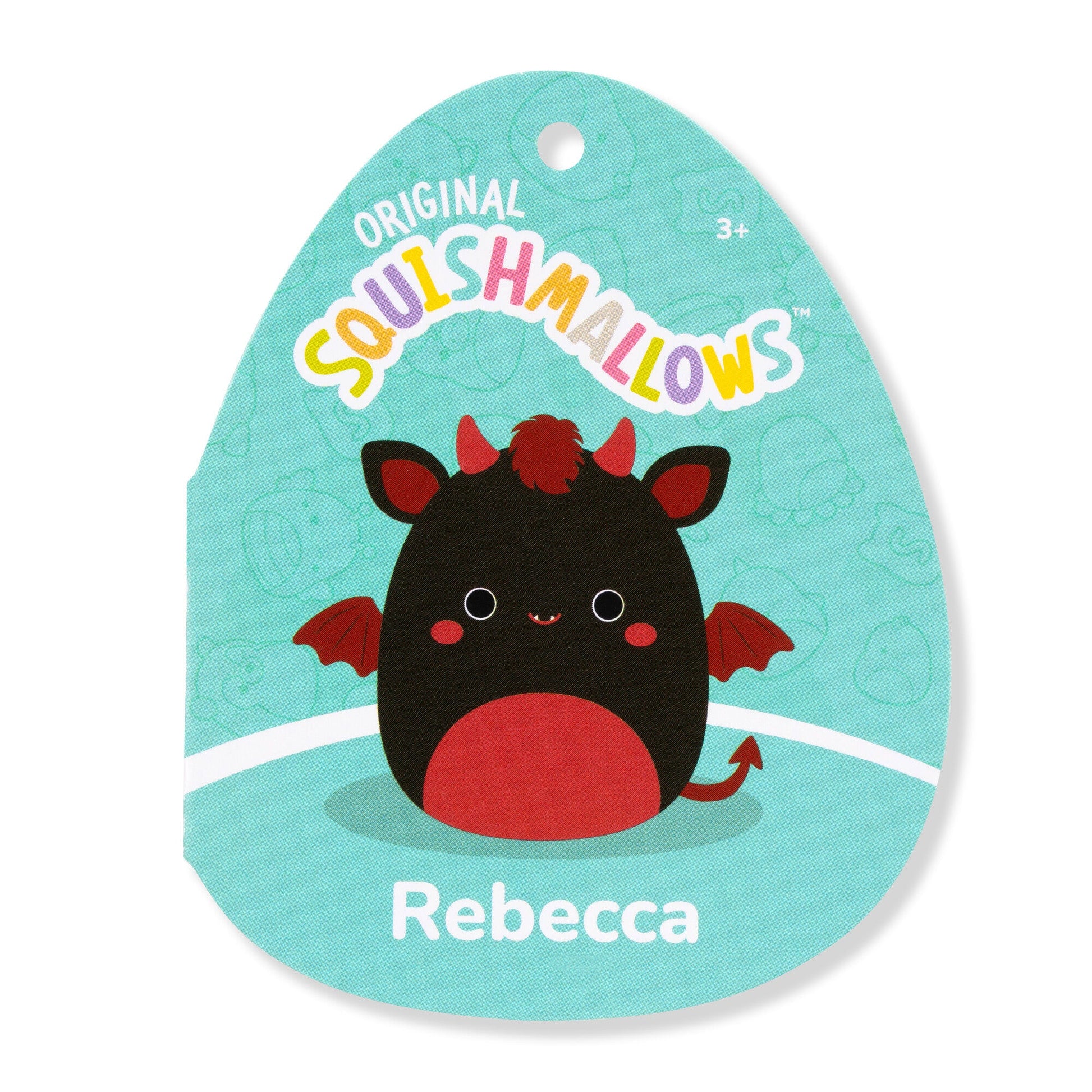 Squishmallows - Squishmallows 8" Rebecca the Black and Maroon Jersey Devil | Jazwares