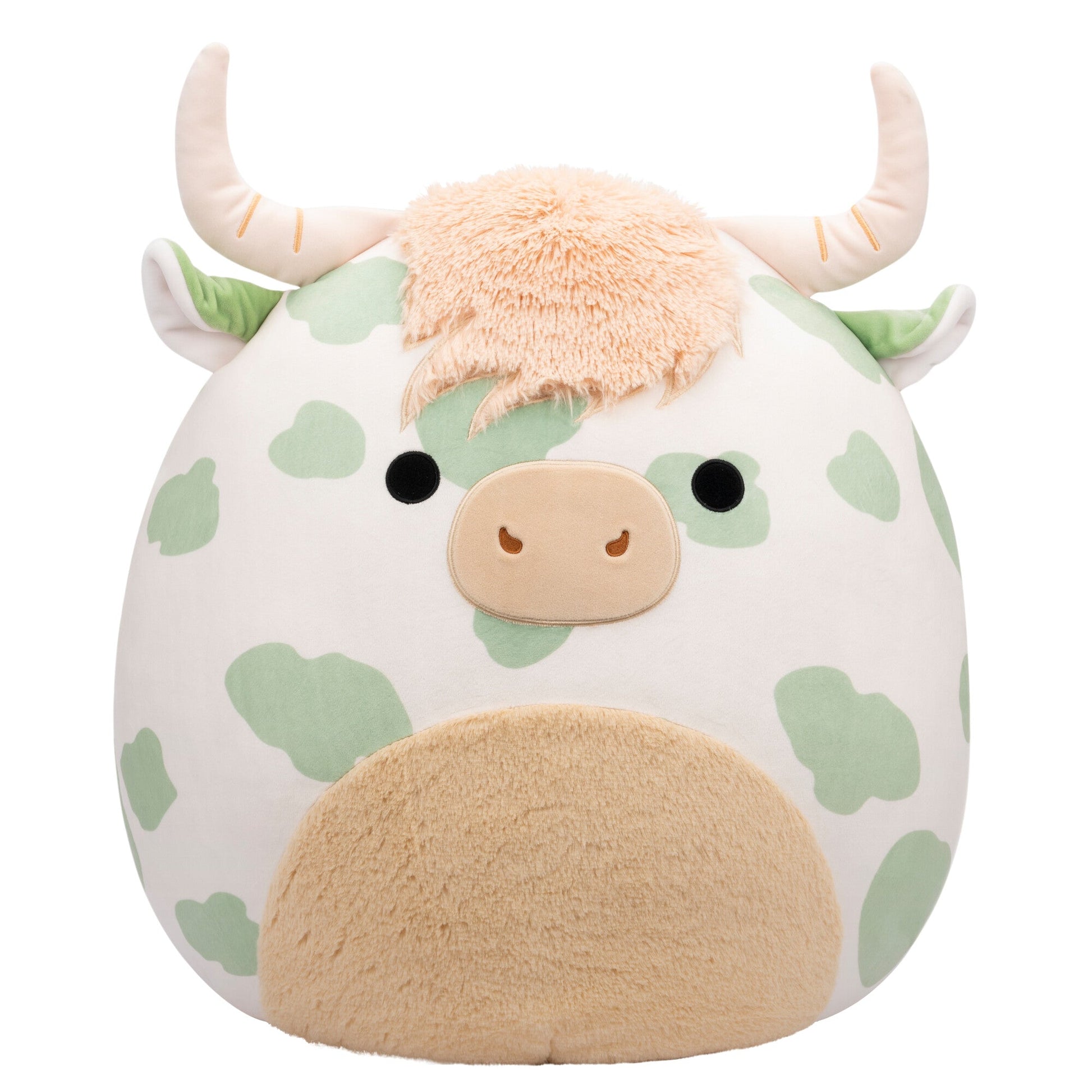 Squishmallows - Squishmallows 20" Celestino the Sage Green Spotted Highland Cow | Jazwares