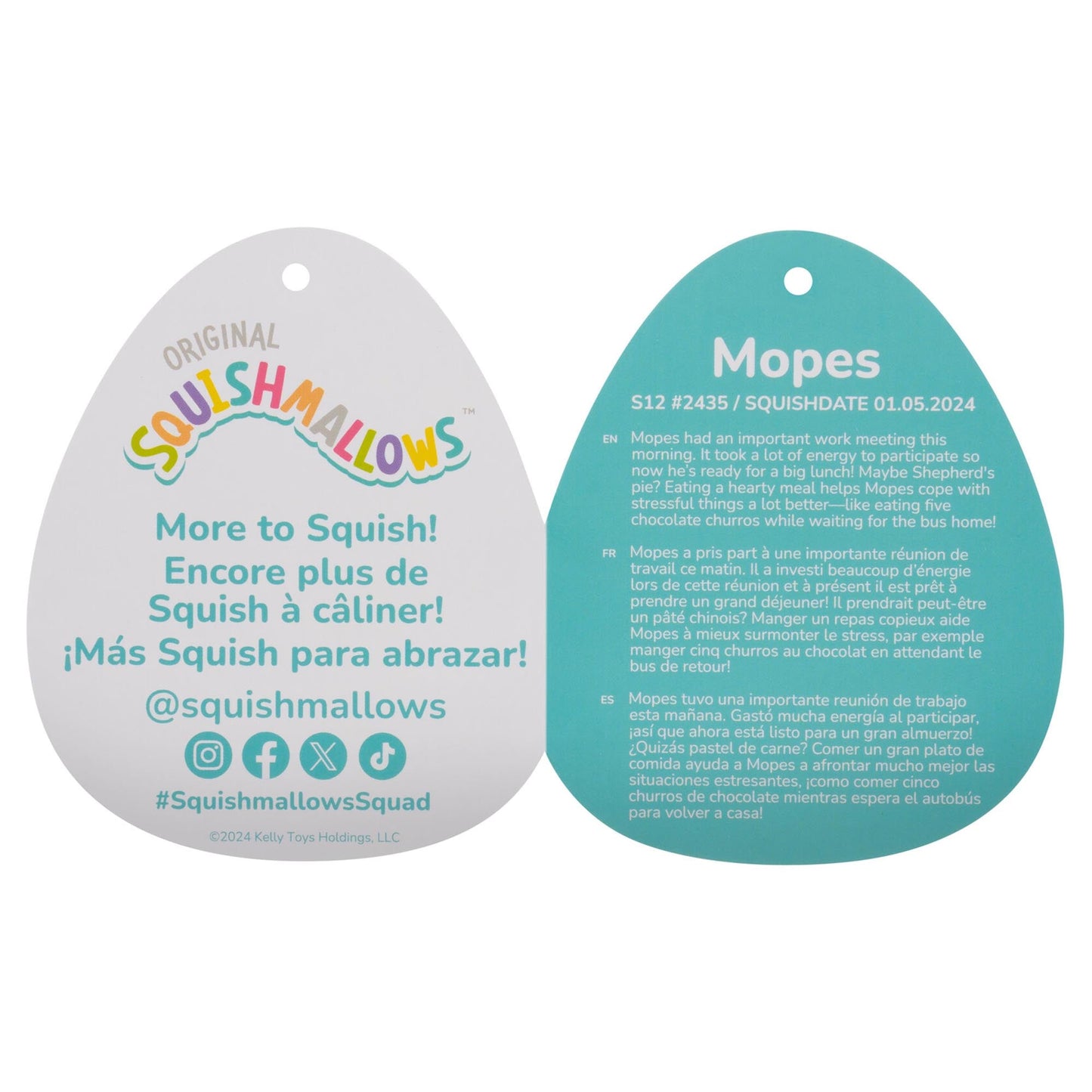 Squishmallows - Squishmallows 12" Mopes the Green Alligator with Textured Belly | Jazwares