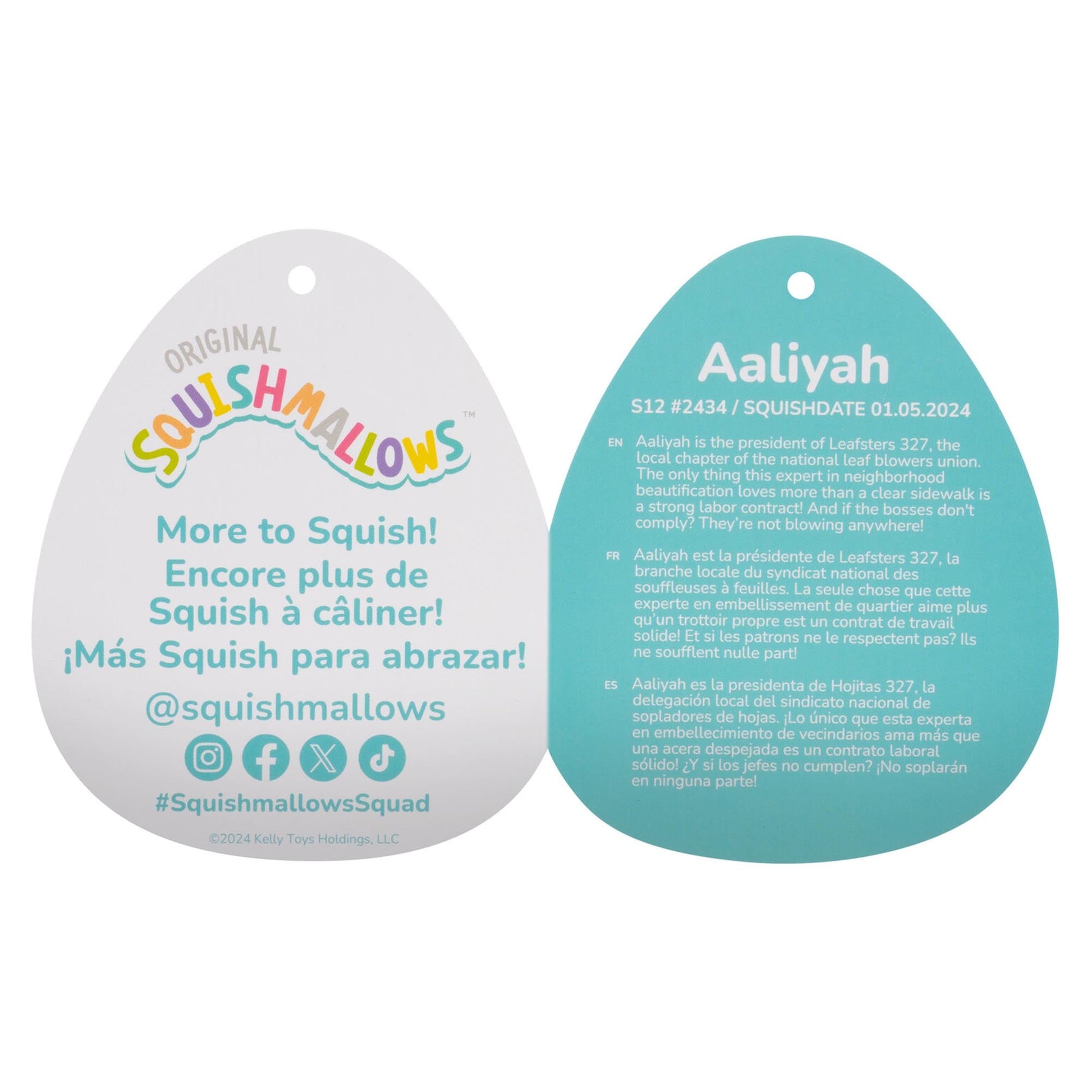 Squishmallows - Squishmallows 12" Aaliyah the Purple Celestial Shark | Jazwares