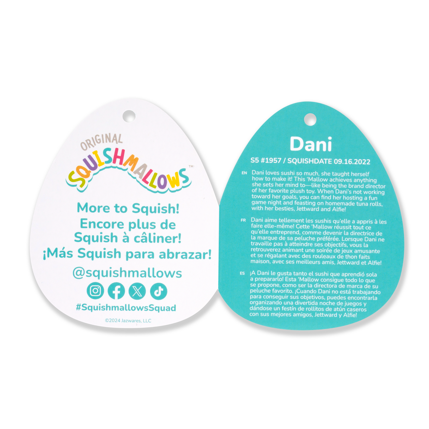 Squishmallows - Squishmallows 16" Dani the Navy Blue Bigfoot | Jazwares
