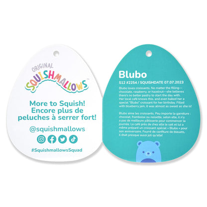 Squishmallows - Squishmallows 12" Blubo the Neon Blue Bear | Jazwares