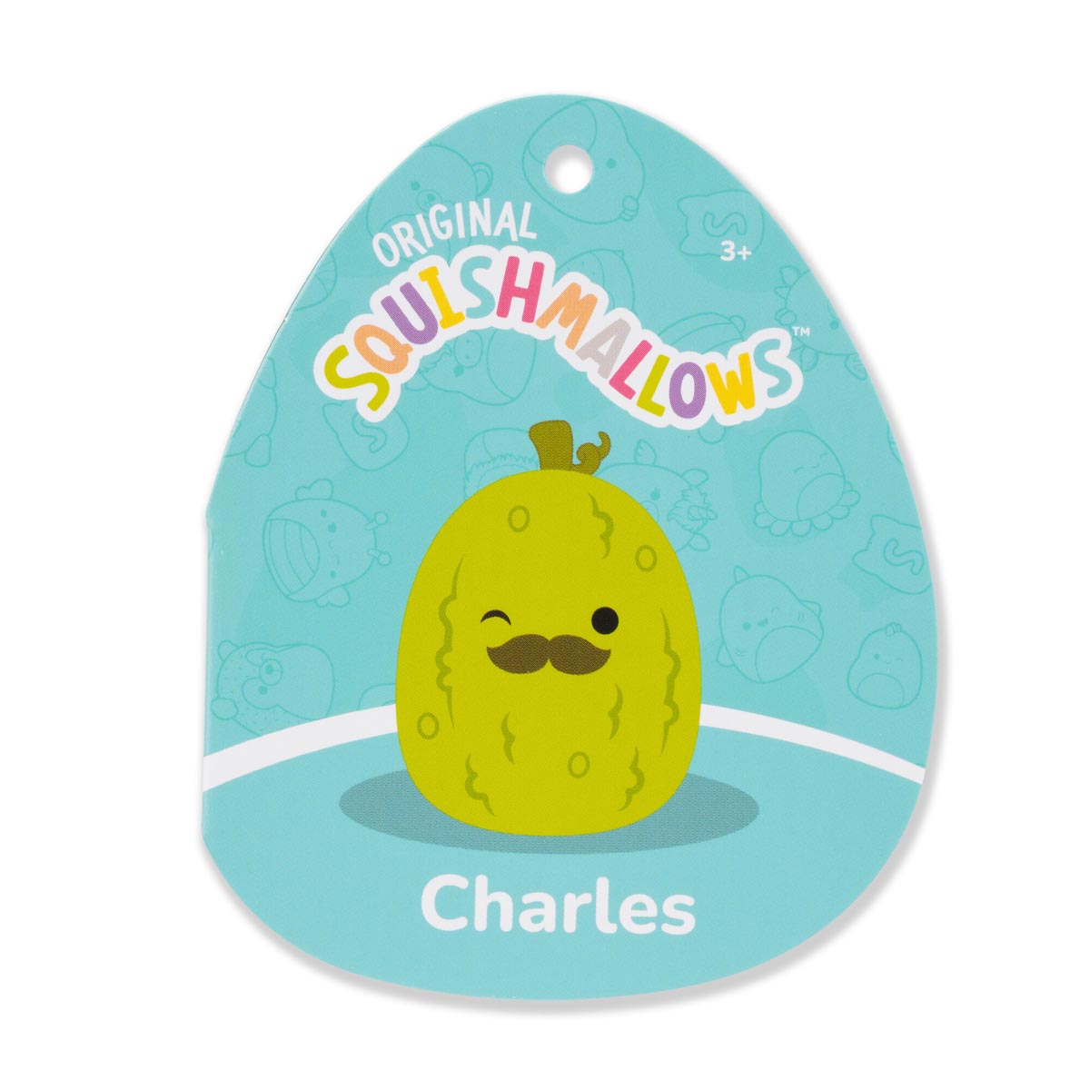 Squishmallows - Squishmallows 24-Inch Charles the Pickle with Mustache | Jazwares