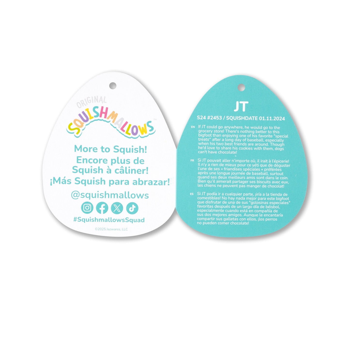 Squishmallows - Squishmallows JT the Dark Teal Bigfoot | Jazwares