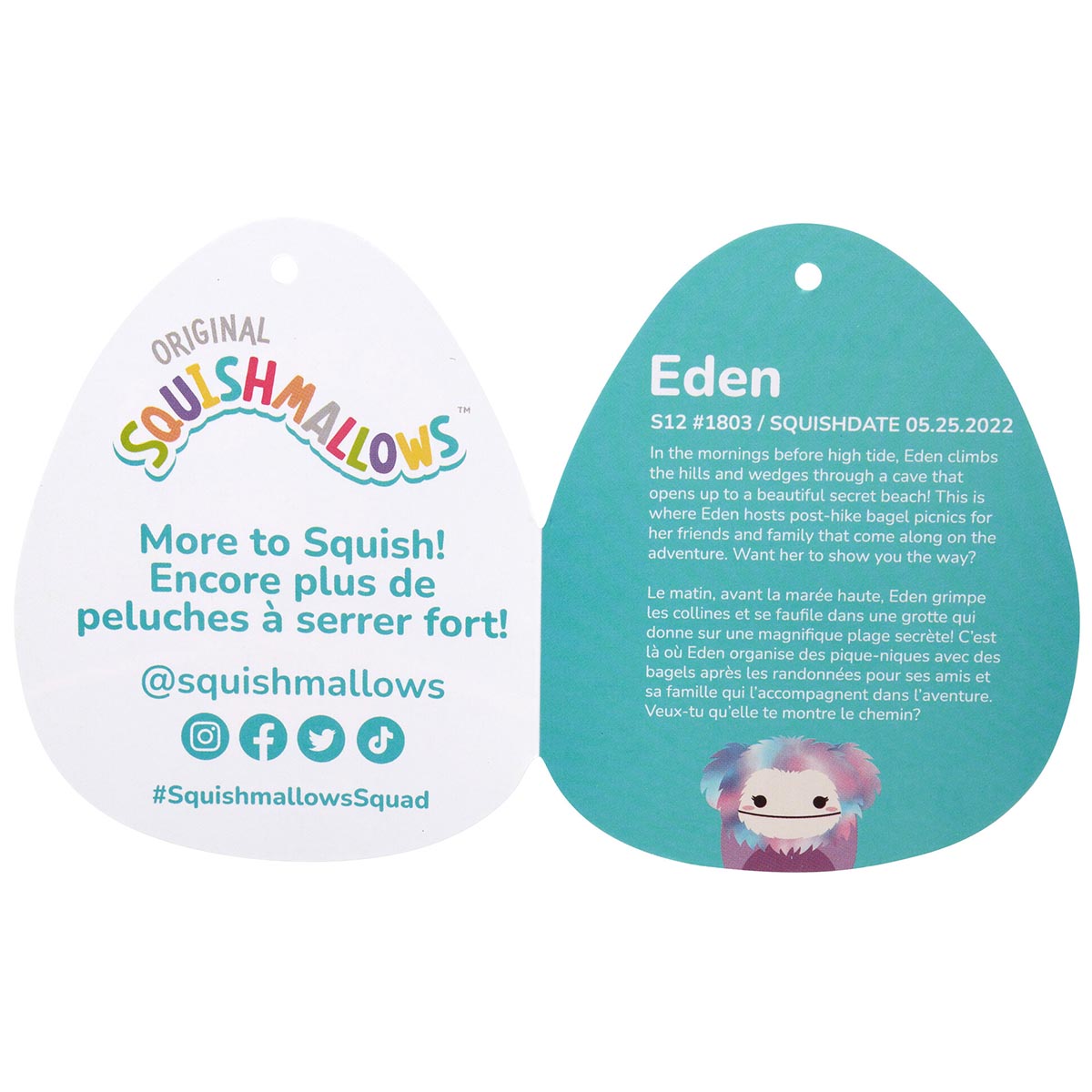 Squishmallows - Squishmallows 10" Eden the Purple Bigfoot | Jazwares