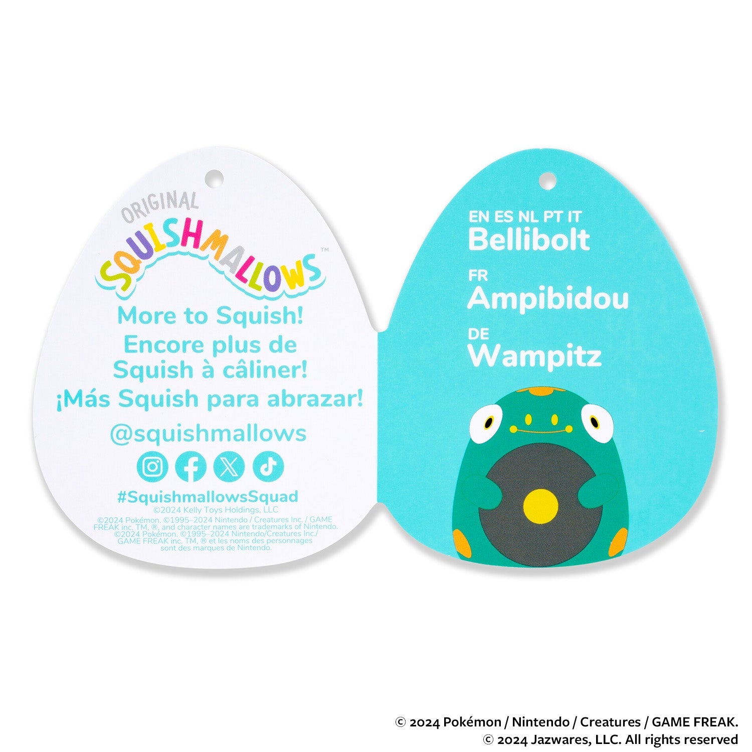 Squishmallows - Pokémon Belibolt Plush | Jazwares