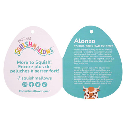 Squishmallows - Squishmallows Alonzo the Brown Spotted Highland Cow | Jazwares