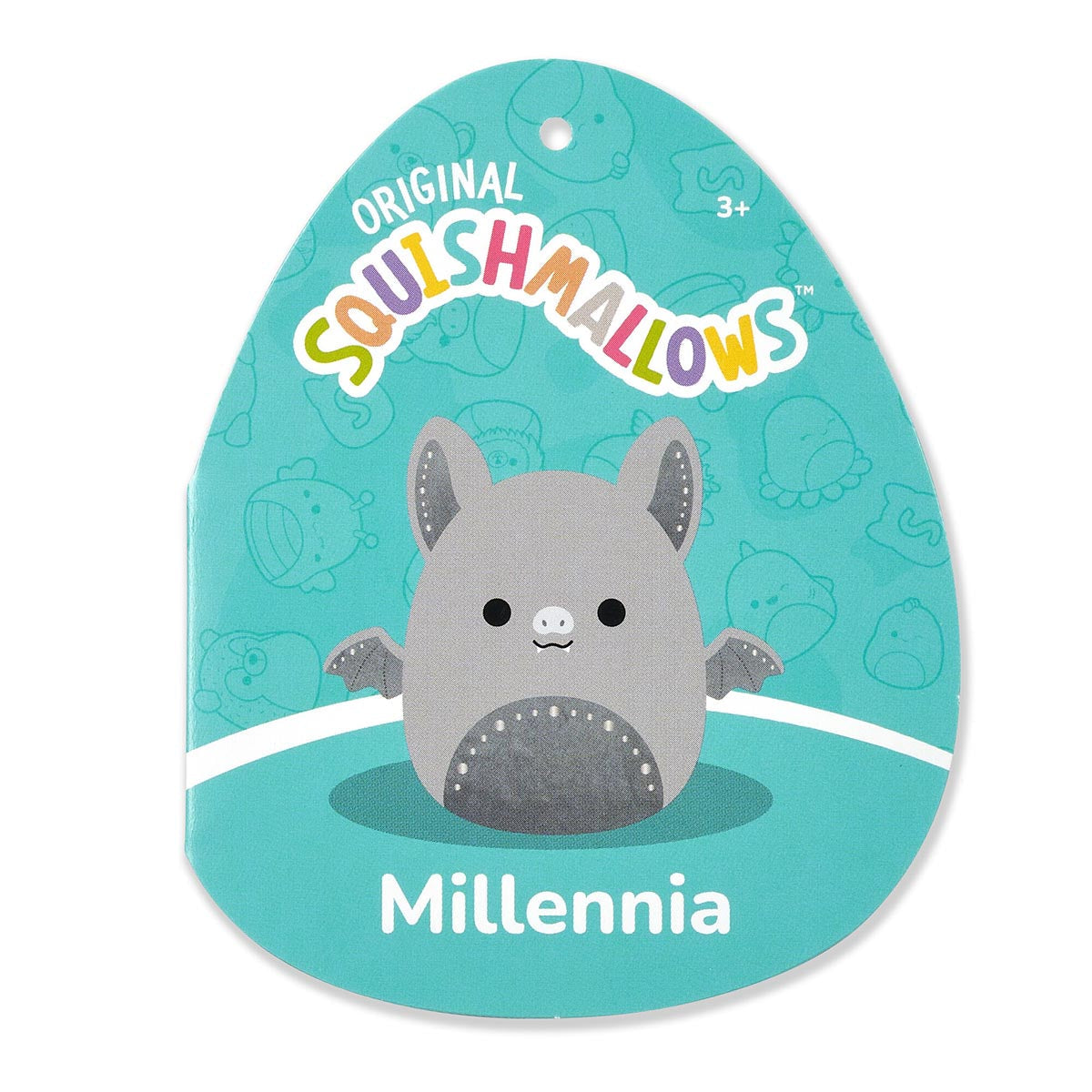 Squishmallows - Squishmallows Millennia the Grey Velvet Bat | Jazwares