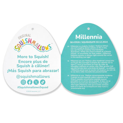 Squishmallows - Squishmallows Millennia the Grey Velvet Bat | Jazwares