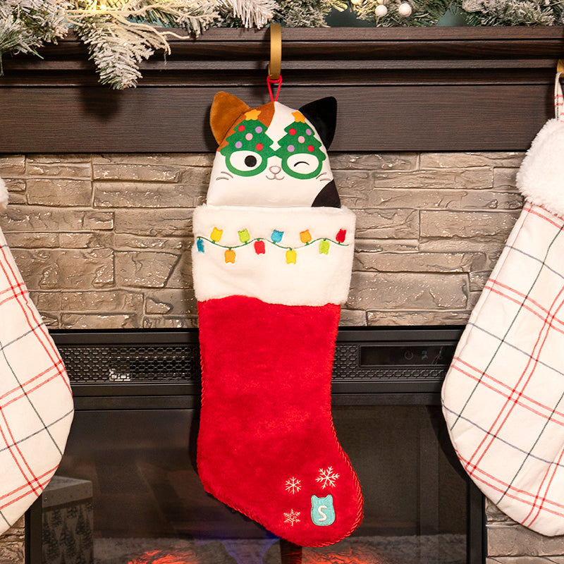 Squishmallows - Squishmallows Cam the Cat Plush Stocking | Jazwares