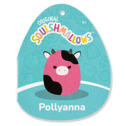 Squishmallows - Squishmallows 8" Pollyanna the Black and Pink Cow | Jazwares