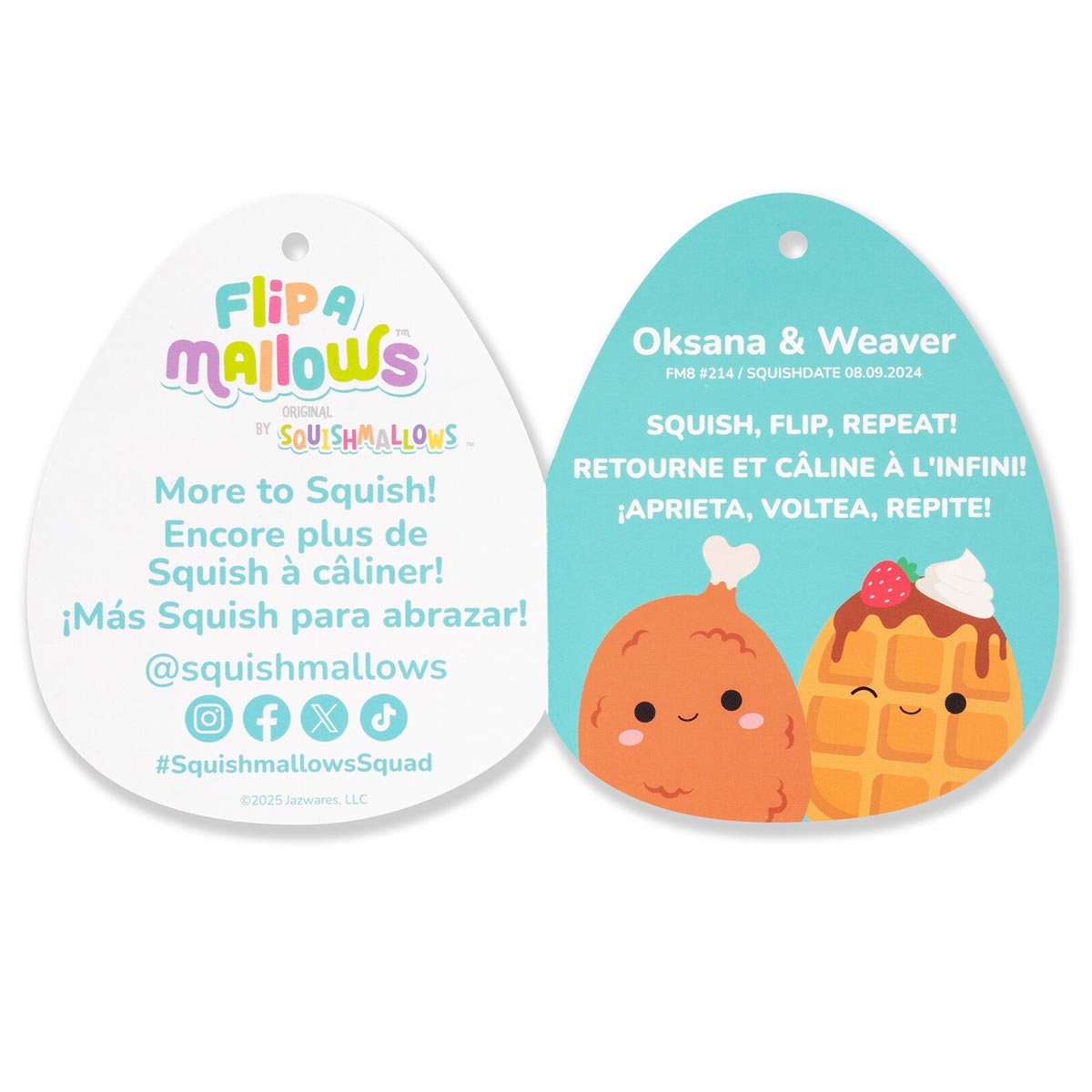 Squishmallows - 8" Oksana & Weaver FlipAMallows | Jazwares